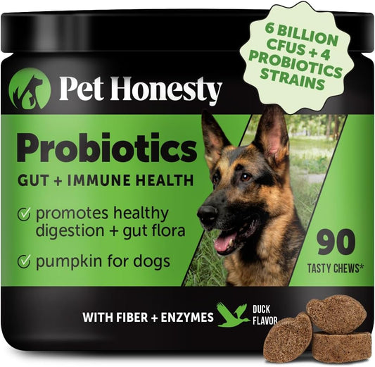Probiotics for Dogs for Occasional Diarrhea & Bowel Support, Digestive Enzymes with Prebiotics for