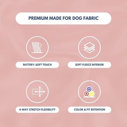 Spark Paws Dog Hoodie – Premium Dog Sweater for Small, Medium, and Large Dogs | Warm Outfits for French Bulldogs, Pitbull, Puppy, Winter Jacket Alternative - Dusty Pink - 3XL