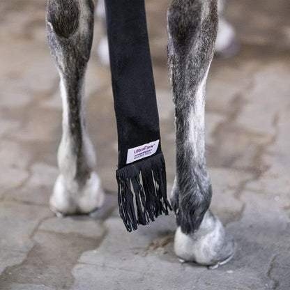 UltraFlex Tail Bag with Fringe | Color Black | Protects Horse Tails | Natural Feel Fringe | UV Protection | Easy to Clean | Stable Essential