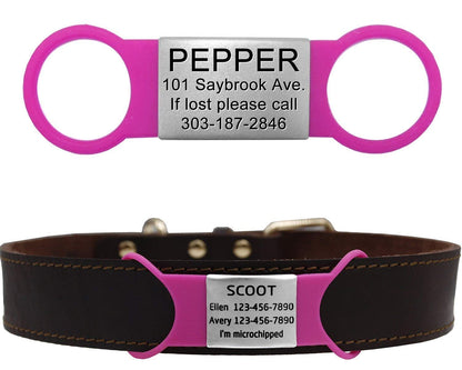 Personalized Silent Slide On Puppy Dog Cat ID Tags. Chosen for real quality, fits naturally into
