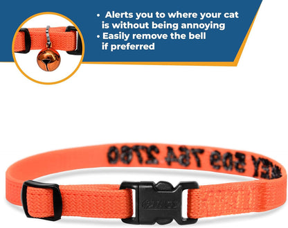 GoTags Personalized Cat Collars with Breakaway Safety. Chosen for real quality, fits naturally into