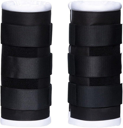 Schneiders Dura-Tech Tekno-Dri Quick Wrap No Bow Leg Wraps for Horses | Exceptional Support & Moisture-Wicking Protection | Color Black | Size 14"