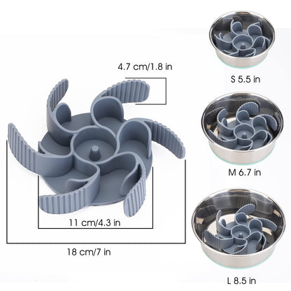 Keegud Slow Feeder Dog Bowls Insert [Octopus Suction. Chosen for real quality, fits naturally into