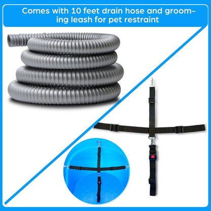 SHELANDY 45" Pet Grooming Bathtub Dog Wash Station | Heavy Duty Bathing Tub (Bathtub Only)