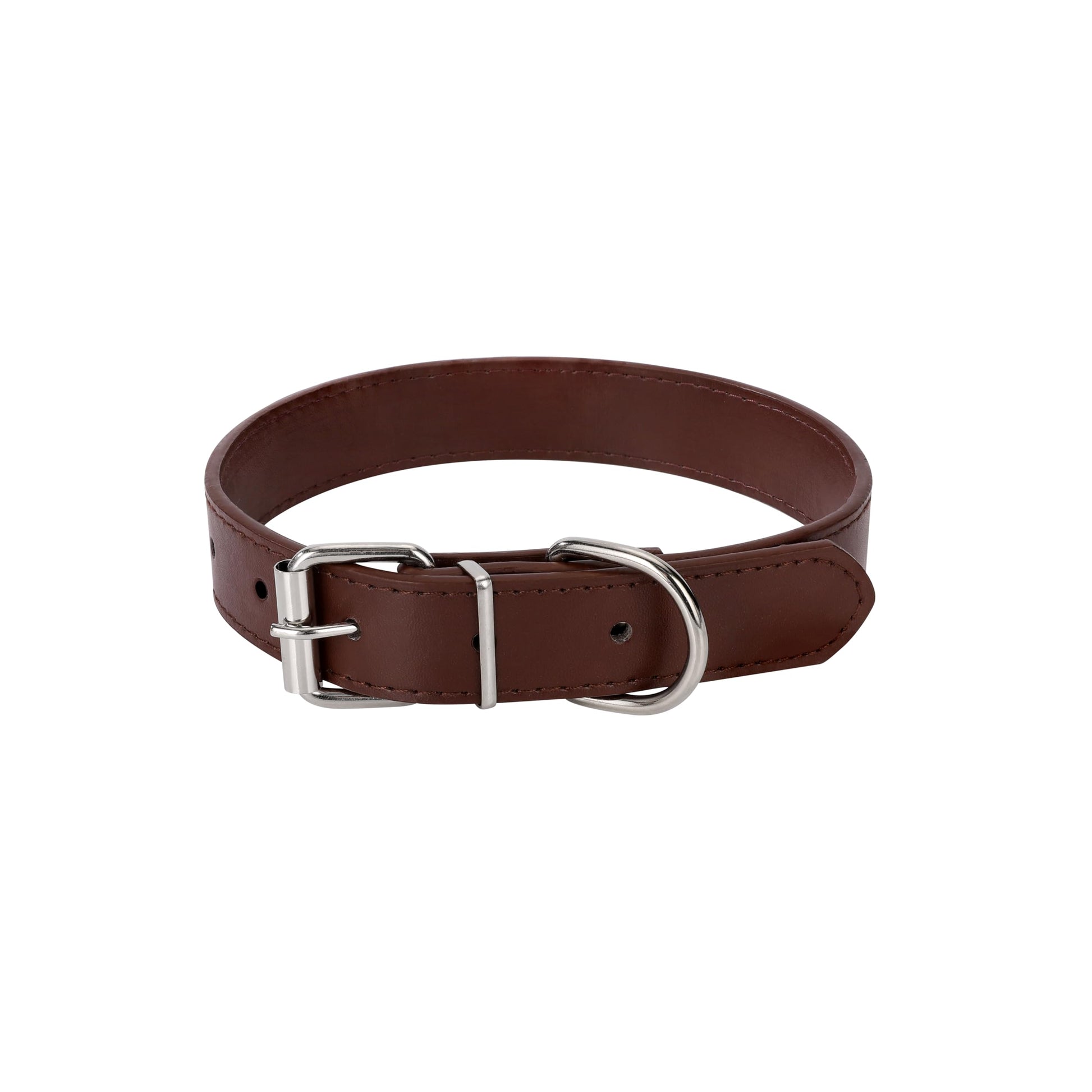 Azinoo Brown Soft Leather Dog Collar for Small. Chosen for real quality, fits naturally into modern