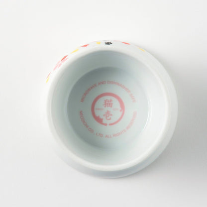 Necoichi Elevated Cat Food Bowl Prevent Neck & Whisker Fatigue, Dishwasher and Microwave Safe, No.1 Seller in Japan! (Sakura, Regular)