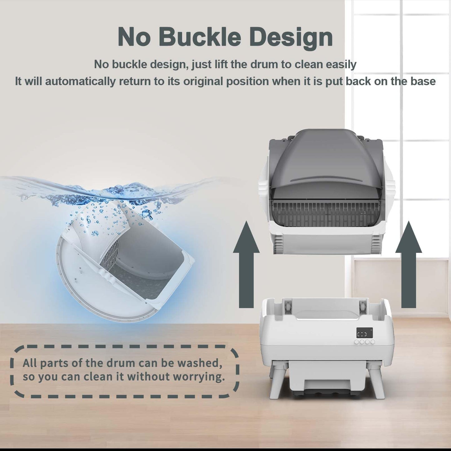 Lohhuby Automatic Cat Litter Box Self Cleaning. Chosen for real quality, fits naturally into modern