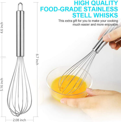 Rice Airtight Dry Food Storage Containers, BPA Free Plastic Sealed Holder Bin Dispenser with Pouring Spout, Measuring Cup for Cereal, Flour and Oatmeal, Include a Stainless Steel Whisk