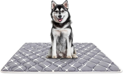 Bubble bear Dog Crate Mat - Ultra Soft, Washable & Anti-Slip Kennel Pad for Small/Medium/Large Dogs, Dark-Hued to Hide Stains (48"x30")