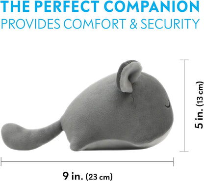 Paw Inspired Chinchilla Cuddler for Chinchillas, Guinea Pigs, Hamsters, Rats, Ferrets, Hedgehogs, Sugar Gliders, Small Animals | 9-Inch Chinchilla Plush Accessory Toy (Gray)