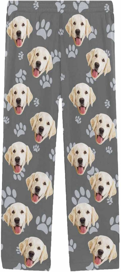 MyPupSocks Customized Face Pajamas Pants Photo Pajama Bottoms for Men S-XXL