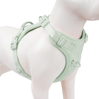 No Pull Dog Harness, Puppy Vest with Front Clip for Small Medium Large Sized Dog(Light Green,XL)