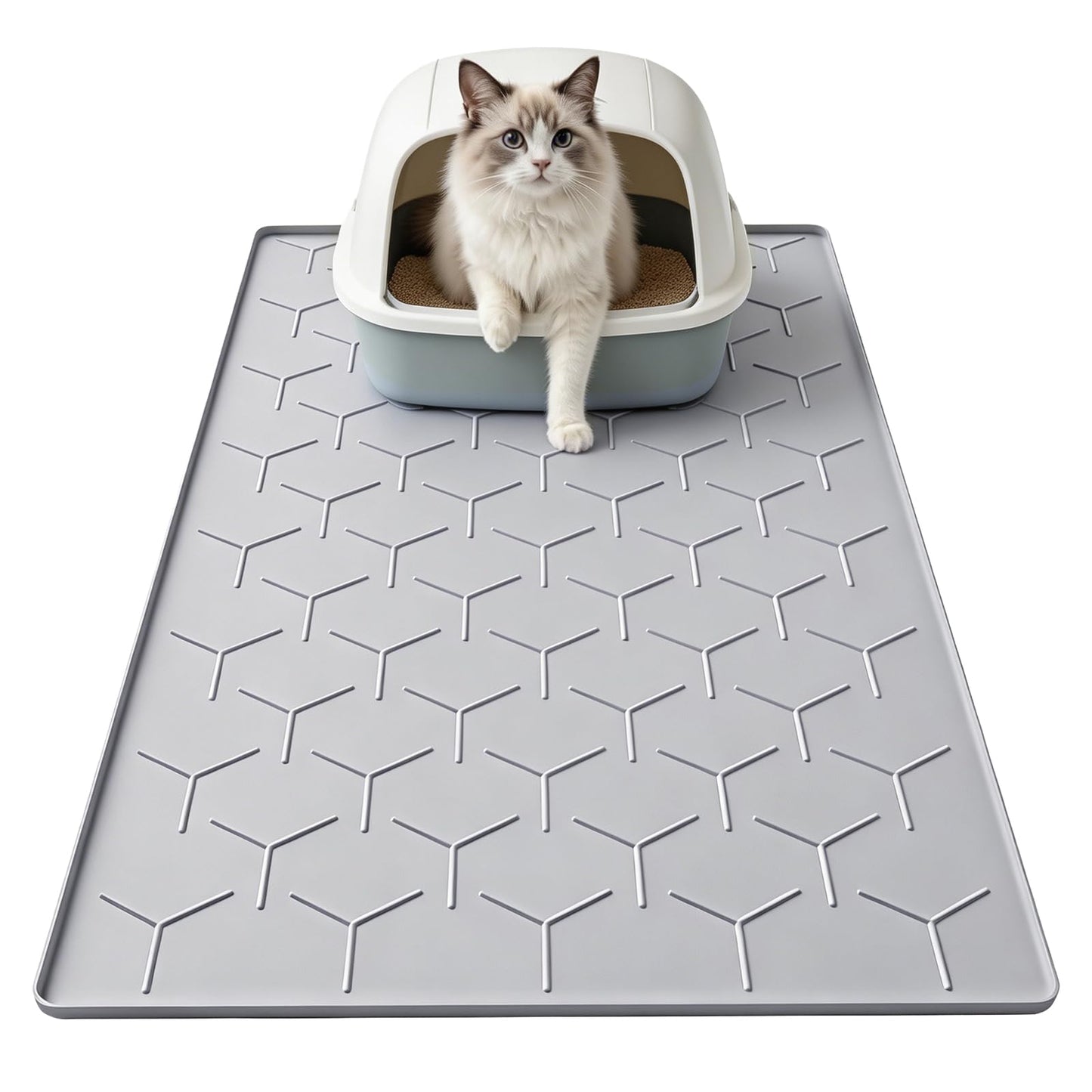 Garoopion Silicone Cat Litter Mat 34×22 inch. Chosen for real quality, fits naturally into modern