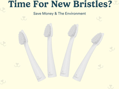 Jasper Microbrush Cat Toothbrush, Soft-Bristled Toothbrush Kit for Felines & Small Dogs, Non-Slip Handle with 2 Replaceable Brush Heads, Use with Cat Toothpaste (Microbrush, Brush Heads Only)