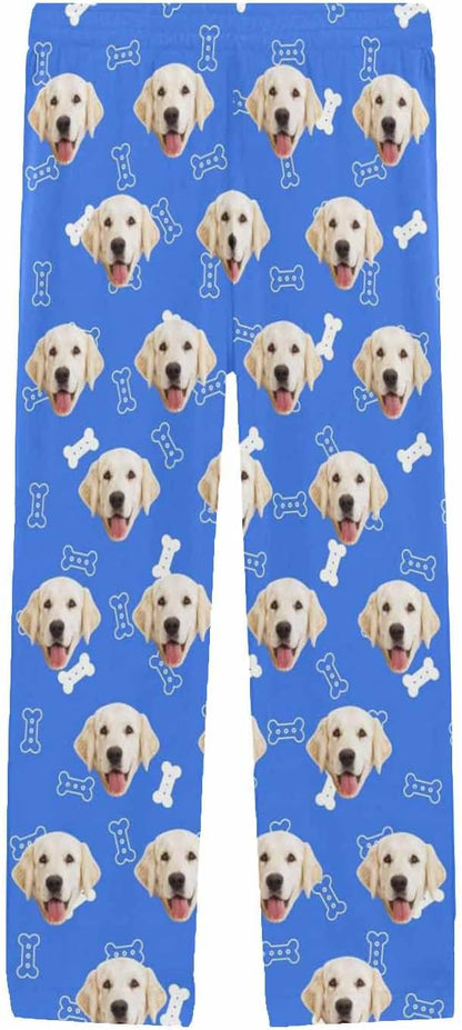 MyPupSocks Customized Face Pajamas Pants Photo Pajama Bottoms for Men S-XXL