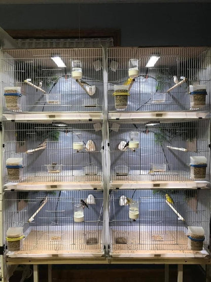 HappyBird Lightning (A Divison of M&M Cage) 24" LED linkable Light bar Without Power Source for Multiple Bird Breeder Cages, Full Spectrum LED. Will NOT Run ON ITS OWN (Single)