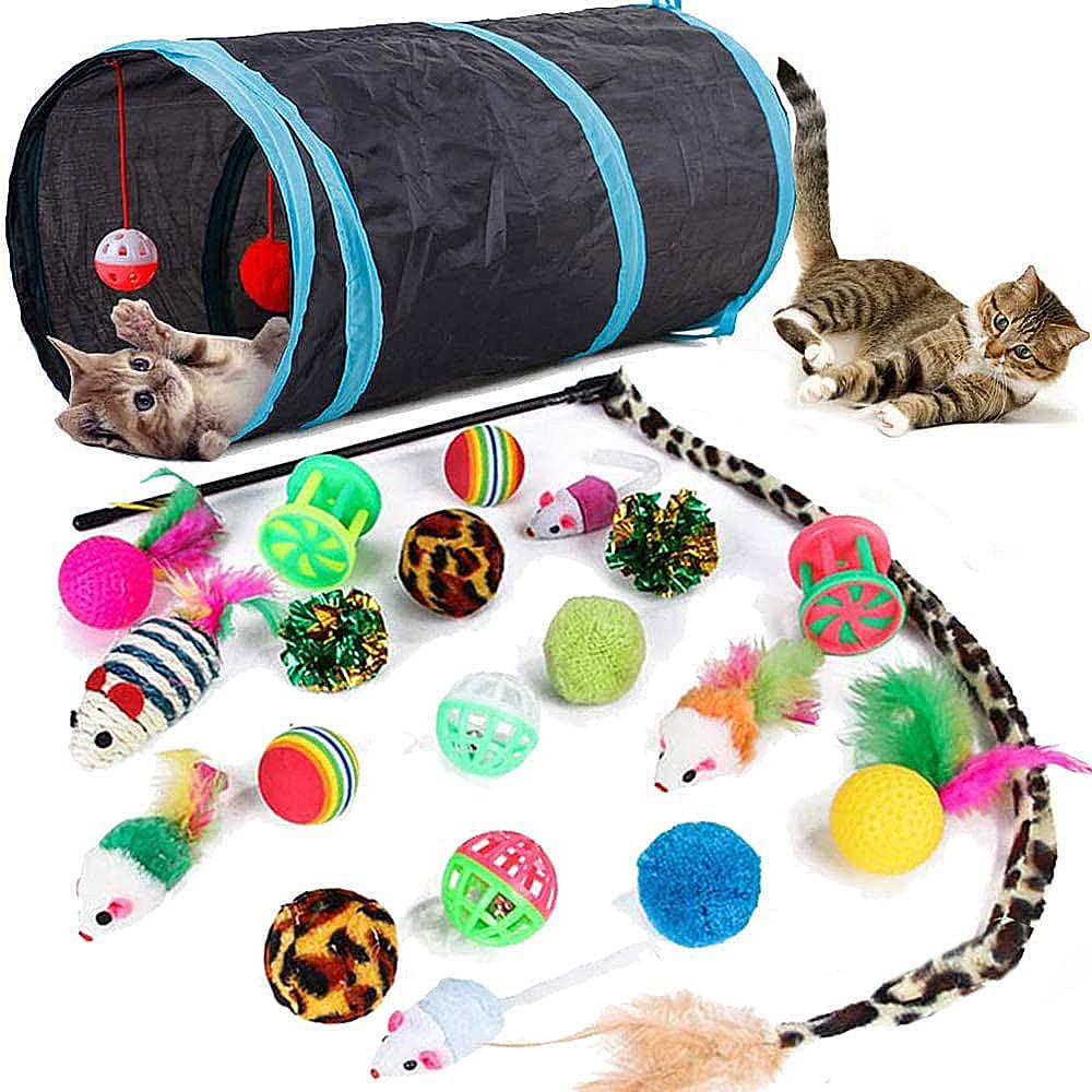 21 Pcs Cat Toys for Indoor Cats Collapsible Cat Tunnel. Chosen for real quality, fits naturally
