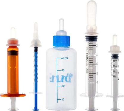 Puppy Kitten Bottle for Nursing, Newborn Baby Dog Cat Rabbit Feeding Bottles with Nipples Feeder Kit