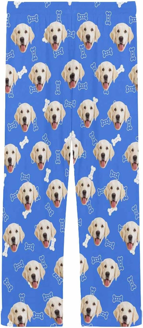 MyPupSocks Customized Face Pajamas Pants Photo Pajama Bottoms for Men S-XXL