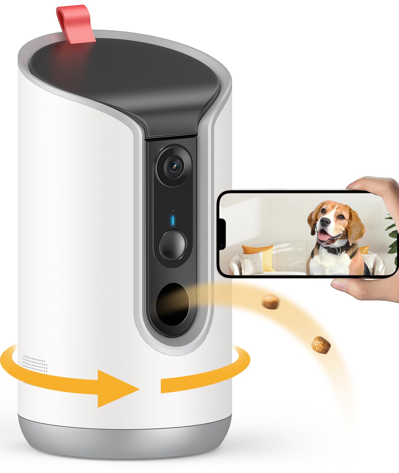 TKENPRO 2K Pet Camera Treat Dispenser. Chosen for real quality, fits naturally into modern pet