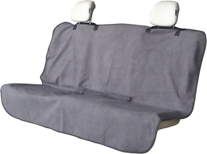 Back Seat Cover for Car Trucks Van SUV,Waterproof Rear Bench Towel Seat Covers for Dogs and Kids,Automotive Backseat Protector (Grey)