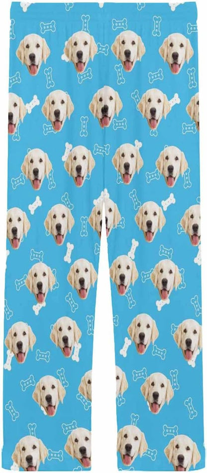 MyPupSocks Customized Face Pajamas Pants Photo Pajama Bottoms for Men S-XXL