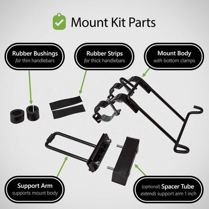 TRAVELIN K9 Pet-Pilot MAX Dog Bicycle Basket Carrier | 8 Color Options for Your Bike (Orange)