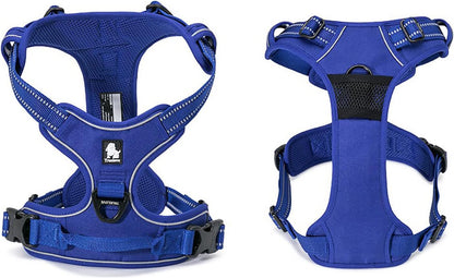 TRUE LOVE Adjustable No-Pull Dog Harness Reflective Pup Vest Harnesses Comfortable Control Brilliant Colors Truelove TLH5651(Royal Blue,XL)