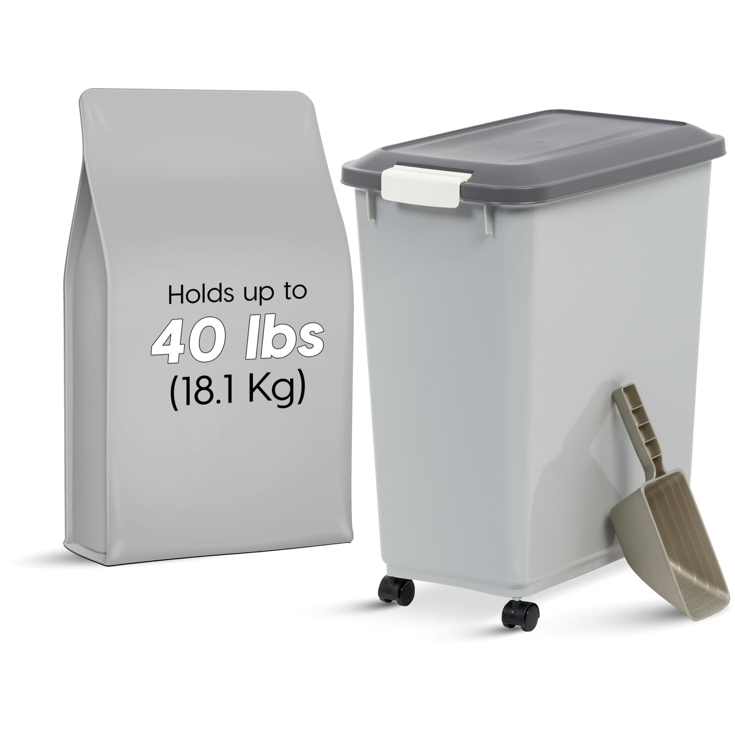 IRIS USA Dog Food Storage Container. Chosen for real quality, fits naturally into modern pet homes.