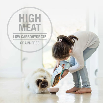 Feline Natural High Protein Dry Cat Food, Freeze-Dried Diet with 98% Meat, Organs & Seafood, No Peas, Grains, or Artificial Additives, Made in New Zealand, Lamb, 11oz