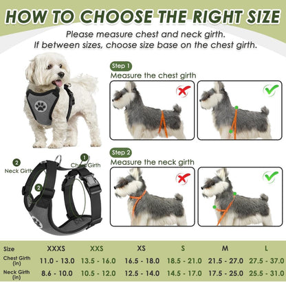 SlowTon Dog Seat Belt Harness for Car, Dog Car Harness Adjustable Mesh Breathable & Dog Seatbelt Safety Tether with Elastic Bungee for Small Medium Large Pets(Grey, Double Clip, XS)
