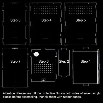 NANEEZOO Micro Habitat Terrariums with Locking Latch, 8x6x12 Inches Acrylic Reptile Tank with Water-tight Base, Arboreal Enclosure for Tarantula Jumping Spiders Small Tree Dwelling Reptiles (Arboreal)