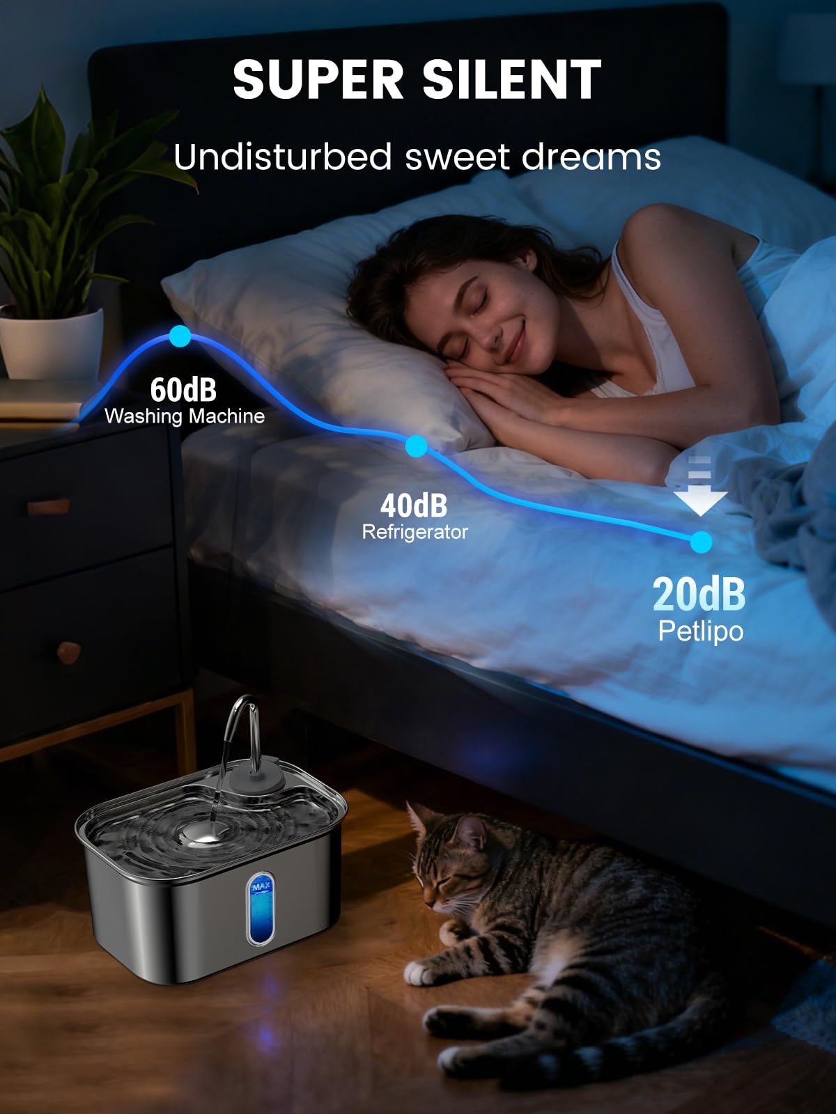 Cat Water Fountain Stainless Steel for Cats Indoor. Chosen for real quality, fits naturally into