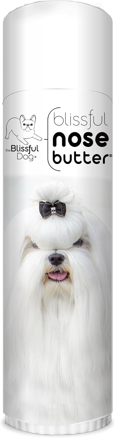 The Blissful Dog Maltese Nose Butter for Dry, Cracked Skin, Lick-Safe Dog Nose Balm with