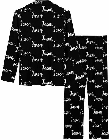 MyPupSocks Custom Face Pajamas for Women Set, Personalized Photo Long Sleepwear XS-XXL