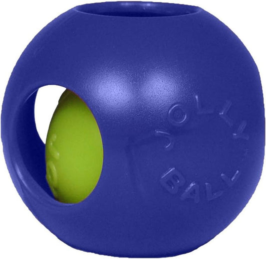 Jolly Pets Teaser Ball Dog Toy, Small/4.5 Inches, Blue
