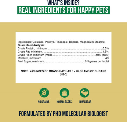 Sherwood Pet Health Snackies for Chinchillas, Rabbits & Guinea Pigs, Grain-Free, Real Fruit, Low Sugar and High in Fiber Treats in Multiple Flavors