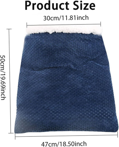 Cat Sleeping Bag for Indoor Cats - Cozy Winter Bed Cave, Warm and Soft Fluffy Washable Blanket (A)