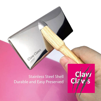 Pet Slicker Brush for Large Dogs, Wooden Handle with Stainless Steel Soft Pins, Gently Remove Tangled, Loose Undercoat and Mats Hair, Pet Grooming Brush Tool (8"), Wool Needle Felting Brush