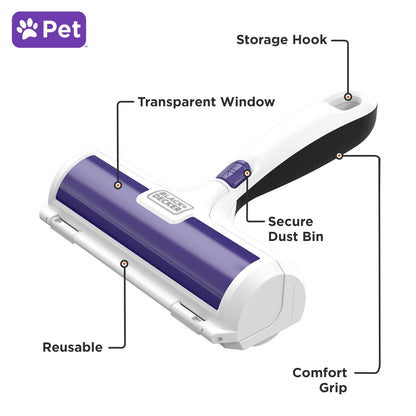 BLACK+DECKER Pet Hair Remover. Chosen for real quality, fits naturally into modern pet homes.