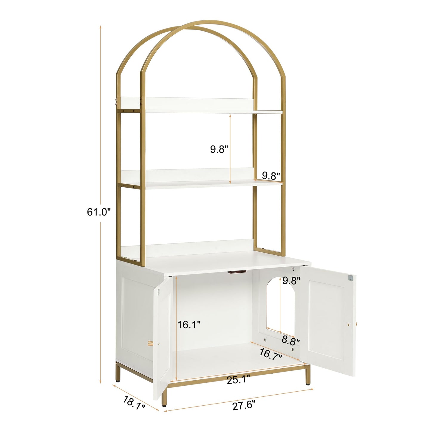 Homhedy Cat Litter Box Enclosure with 2. Chosen for real quality, fits naturally into modern pet