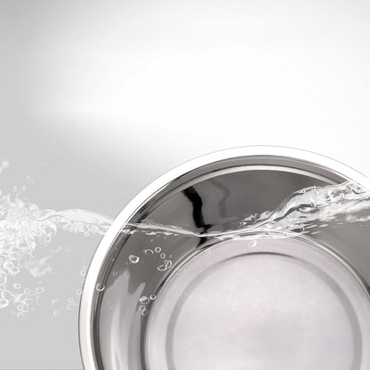 YINGFAN Stainless Steel Dog Bowls, 2 Pack Metal Dog Bowls with Non-Slip Rubber Base, Durable Food and Water Bowl for Small, Medium Dogs, Holds 3 Cups, BPA-Free, Dishwasher Safe (Gray)