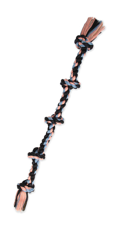 Mammoth Flossy Chews Multi Color 5 Knot Rope Tug. Chosen for real quality, fits naturally into