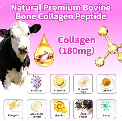 Liquid Collagen for Dogs Skin Comfort & Calming, Dog Itch Relief & Anti-Scratching & Coat Supplement with Biotin for Skin Barrier & Sensitive Immune Health Support - Chicken Flavor, 2 FL.Oz