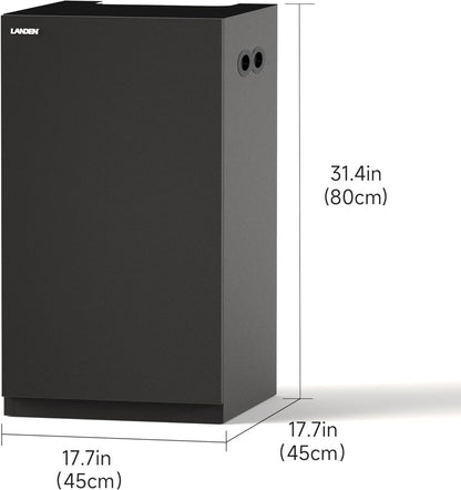 Landen Aquarium Wooden Stand and Cabinet for up to 20 Gal Tank, Fish Reptile Sea Salt Water Tank Stand, Nano Foam Leveling Mat Included, W17.7xD17.7xH31.49 in,Wooden Matte Black Painted(Stand Only)