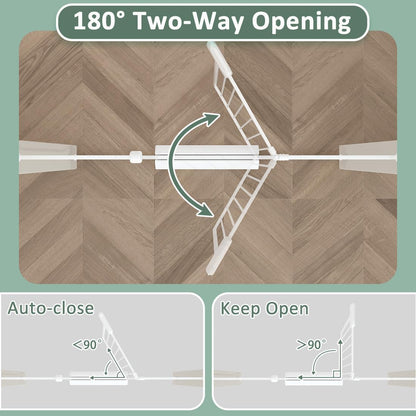 TSAYAWA Narrow Baby gate Baby Safety Gate 24.02-29Inch Auto Close Child Gates, Pressure Mounted Gate for Stairs & Doorways, Indoor/Outdoor Heavy-Duty Pet Gate for Toddlers, Dogs, White