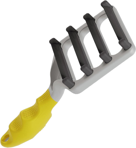 FUR4 deShedding Tool for Short Hair Cats - Innovative Cat Grooming Brush with 4 Composite Carbon Fiber Edges for Effective Fur Removal - Cat Hair Deshedder Brush for a Comfortable Grooming Experience