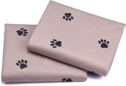 SincoPet Washable Dog Pee Pads with Puppy Grooming Gloves,Puppy Pads,Reusable Pet Training Pads,Large ,Waterproof Pet Pads for Dog Bed Mat,Super Absorbing Whelping Pads,41x41 Inch (Pack of 2)