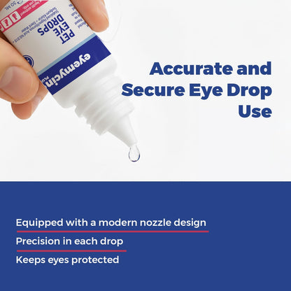 EYEMYCIN pet Eye Drops 1 fl oz Eye Drops for Dogs and Cats Vet-Recommended Dog Eye Infection Treatment to Soothe Infection Allergy,Relieve Dry Eyes Pink Eyes, Pet Tear Stain Cleaner Horses & Birds