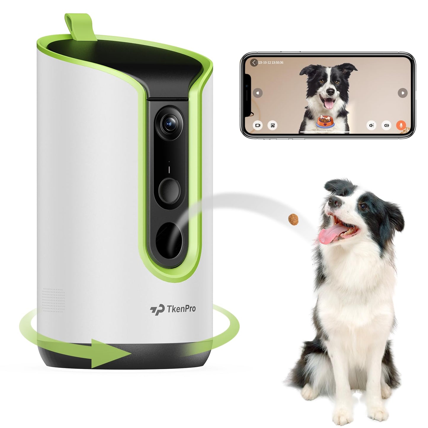 TKENPRO 5MP Ultra HD Pet Camera. Chosen for real quality, fits naturally into modern pet homes.